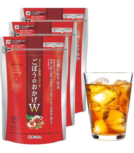 Amazon.co.jp: あじかん 機能性表示食品 国産焙煎 ごぼう茶 28包×3袋